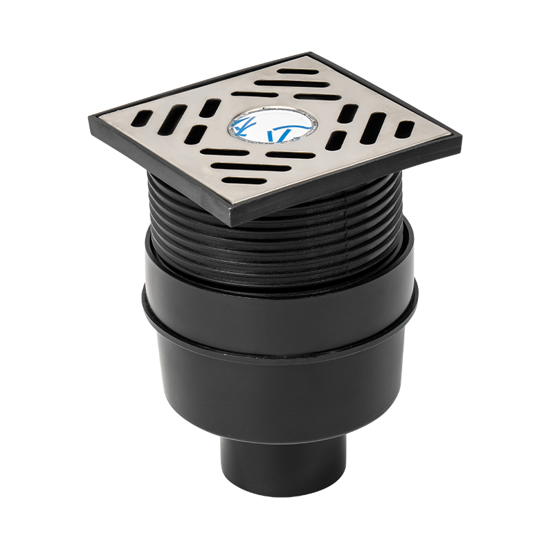 PE pipe fitting Vertical floor drain
